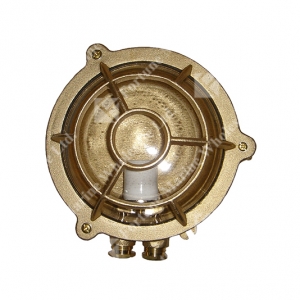 100548 Brass HNA Flat Type Ceiling Fixture #1026/2/1974 E-27