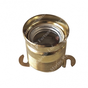 793527 European Brass Lamp Holder, 2 lug E-27