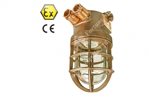 EX-505/2  Brass  Explosion Proof Pendant Light 60W #505/2